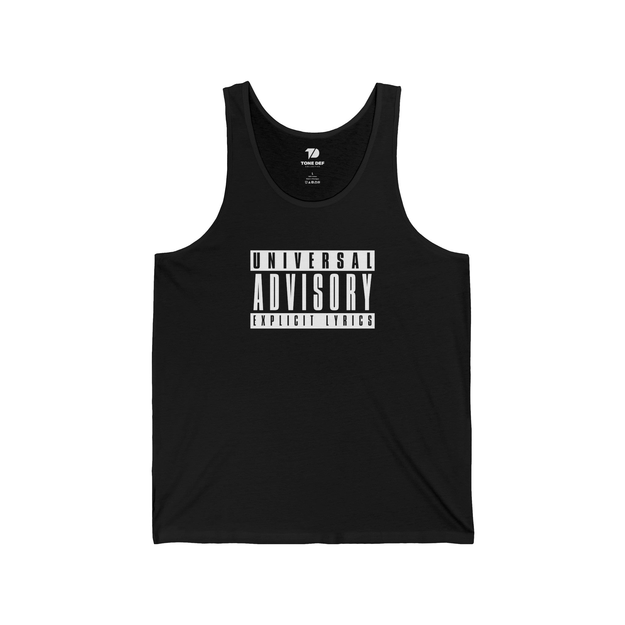 Universal Advisory Explicit Lyrics - Unisex Jersey Tank