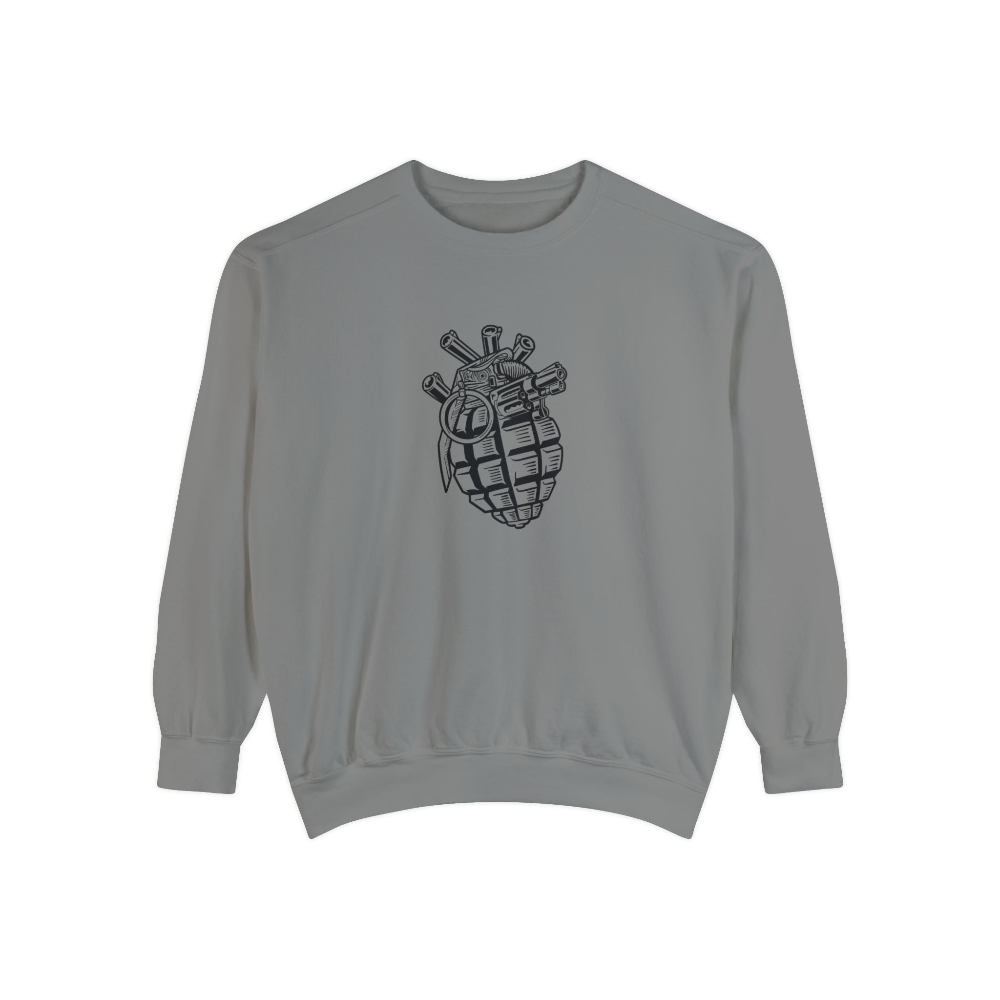 Tactical Heart Grenade - Unisex Garment-Dyed Sweatshirt