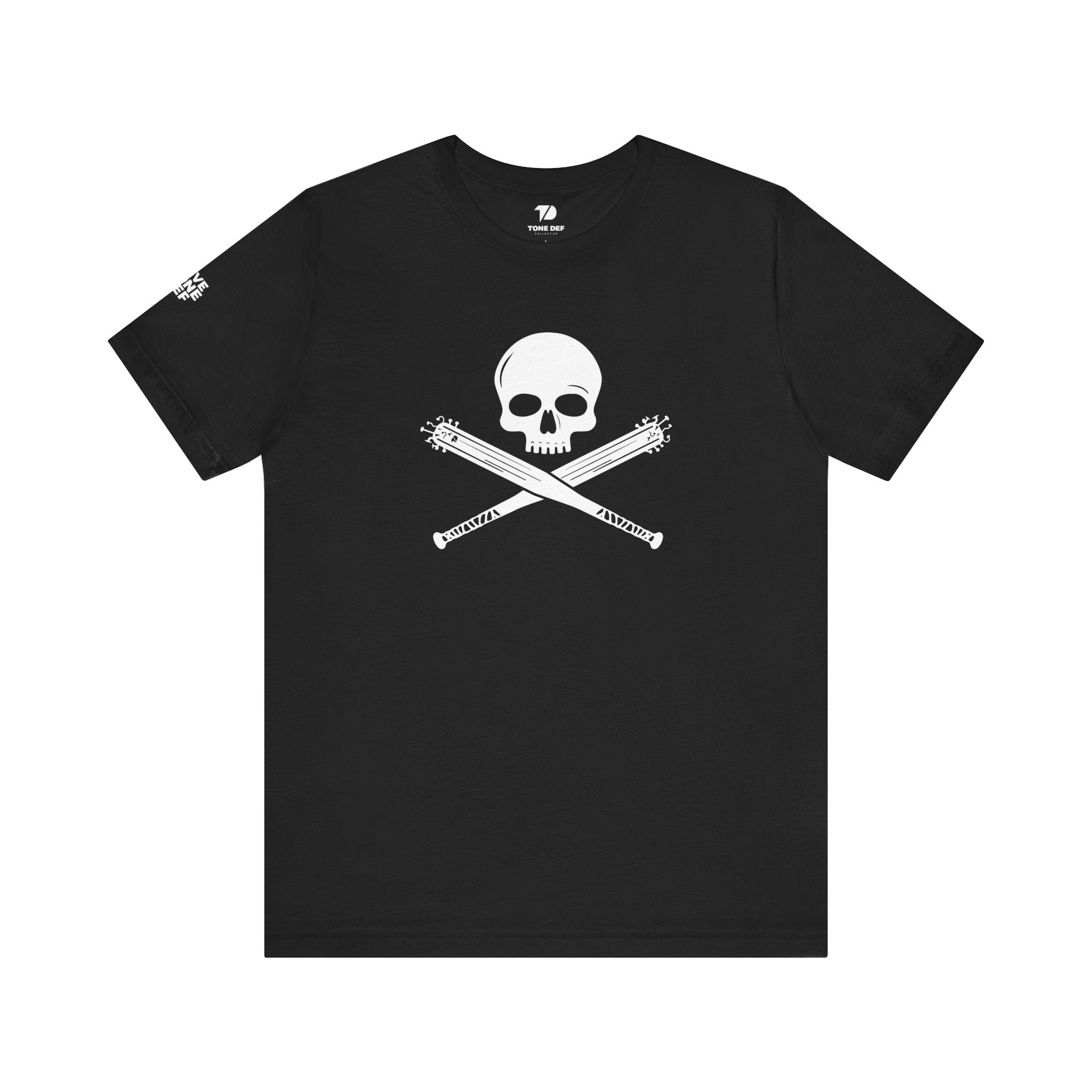 Skull & Bat Spikes - Unisex Jersey Short Sleeve Tee