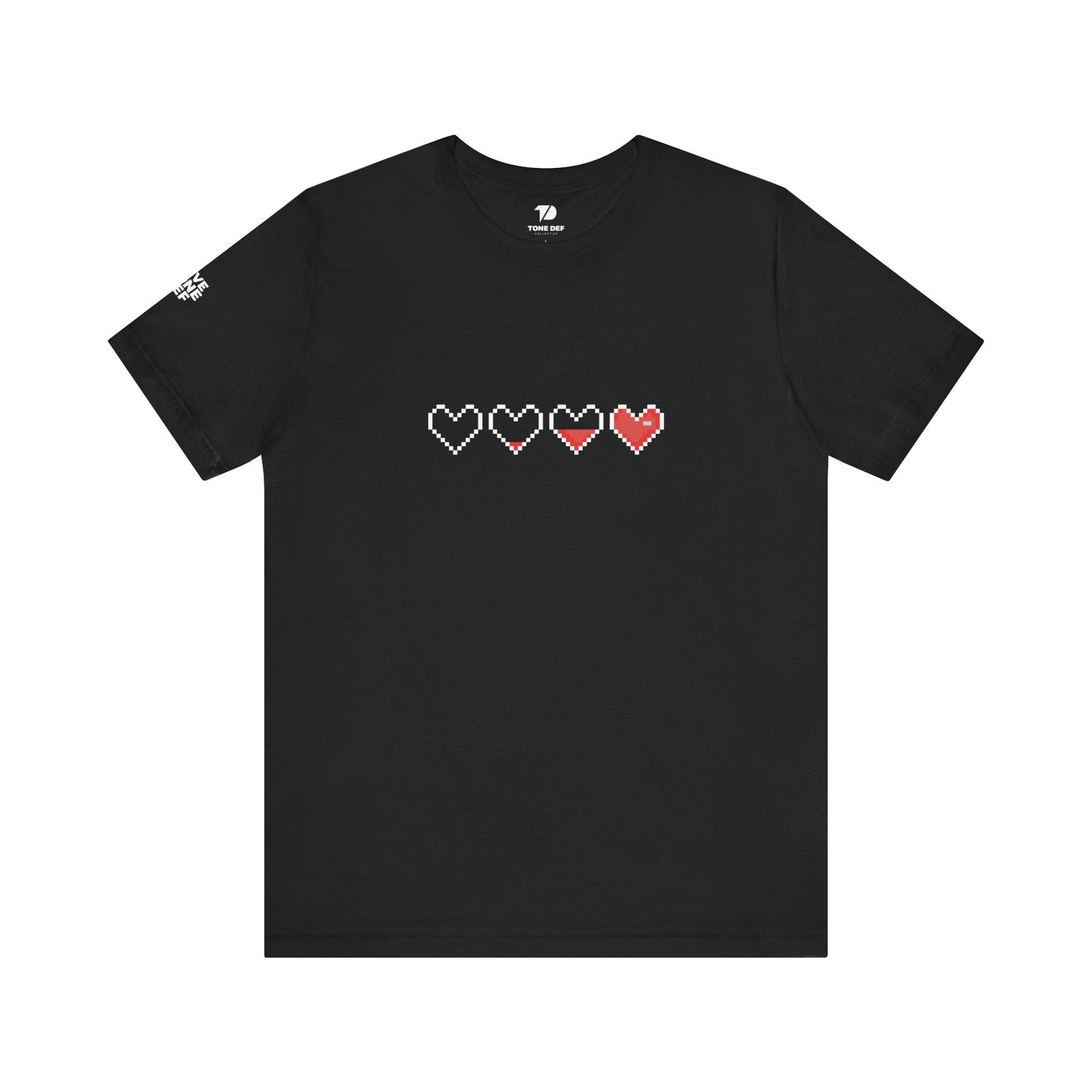 8 Bit Heart to Heart - Unisex Jersey Short Sleeve Tee