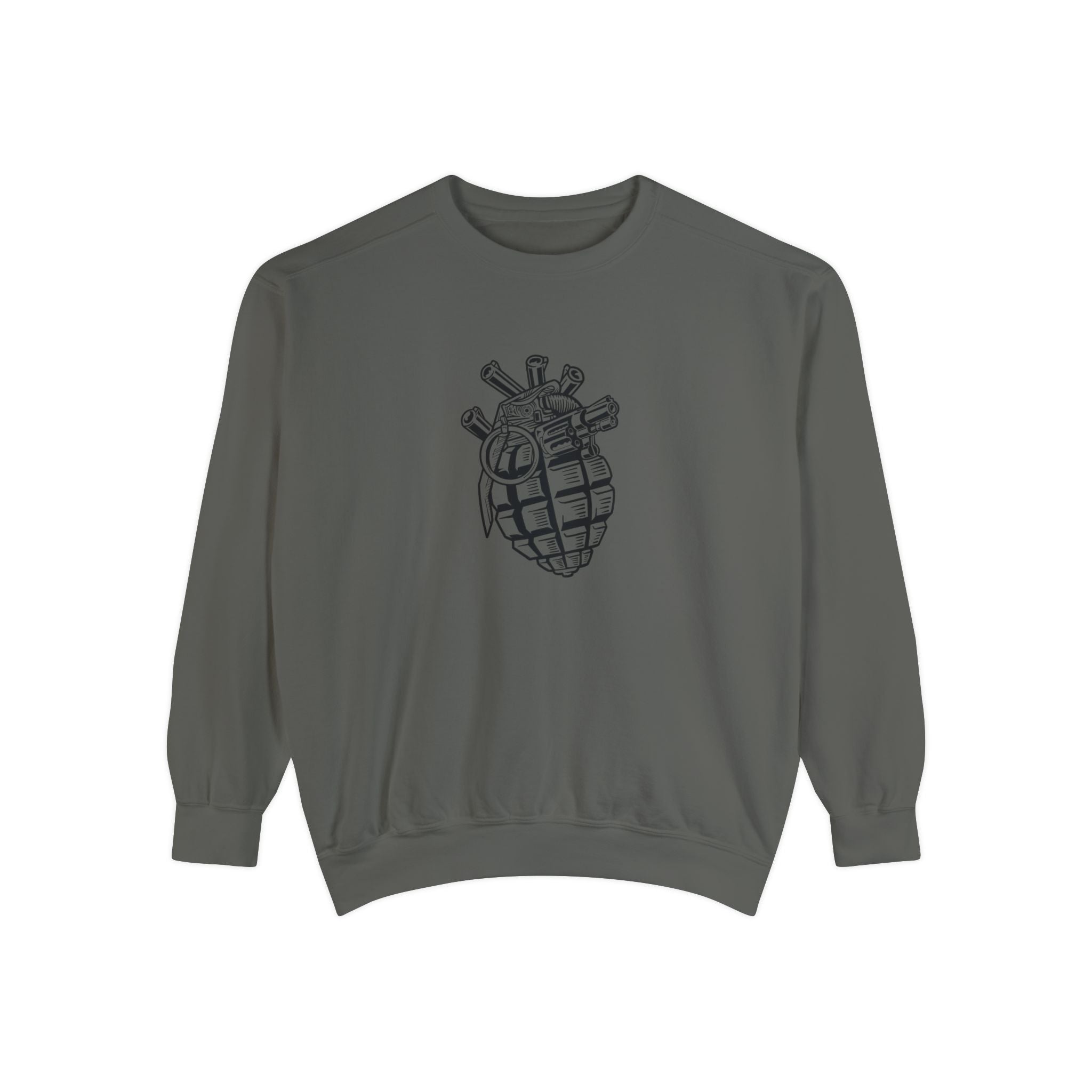 Tactical Heart Grenade - Unisex Garment-Dyed Sweatshirt