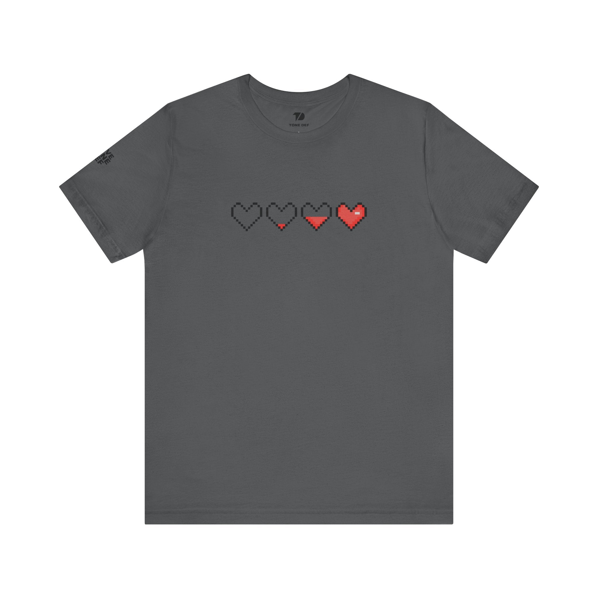 8 Bit Heart to Heart - Unisex Jersey Short Sleeve Tee