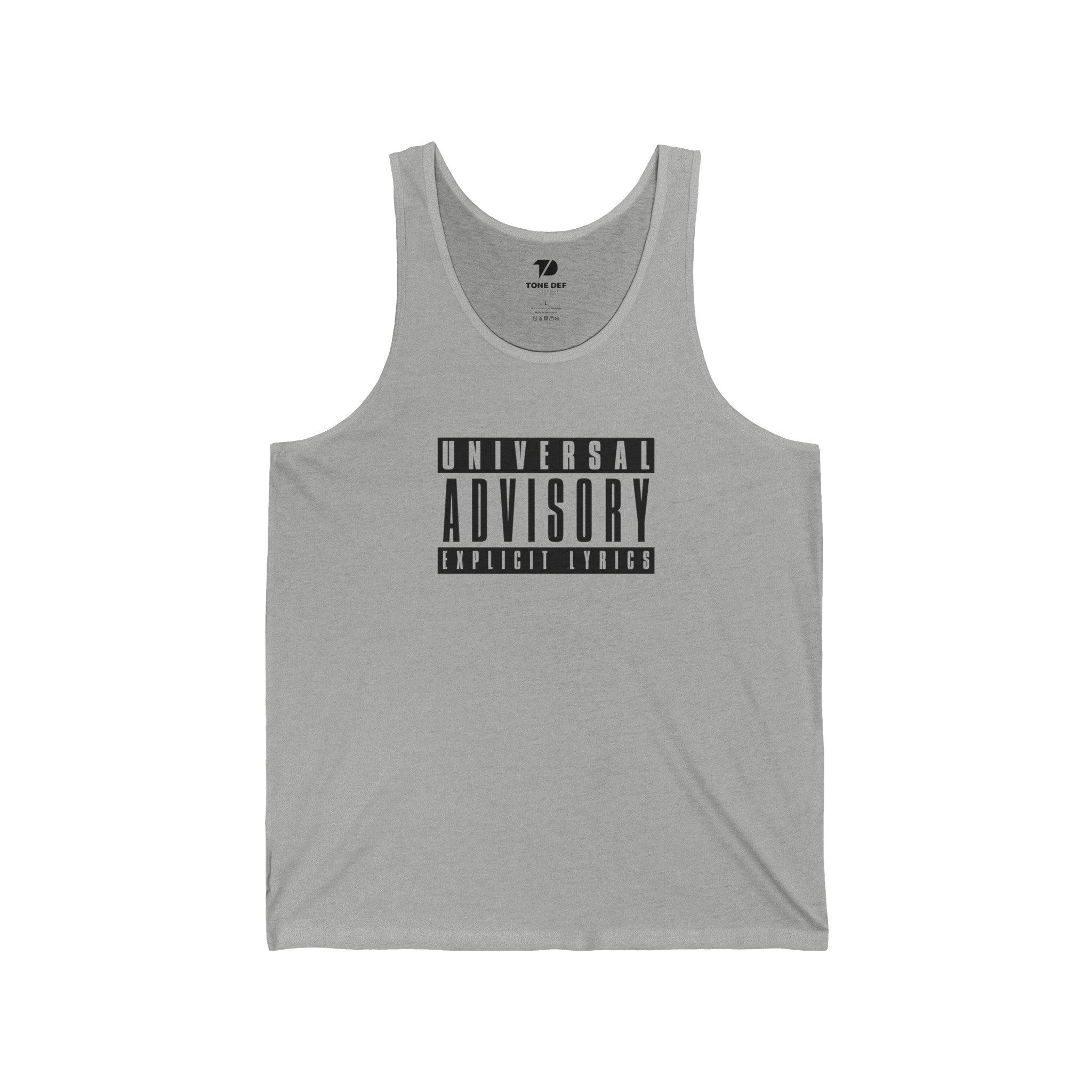 Universal Advisory Explicit Lyrics - Unisex Jersey Tank