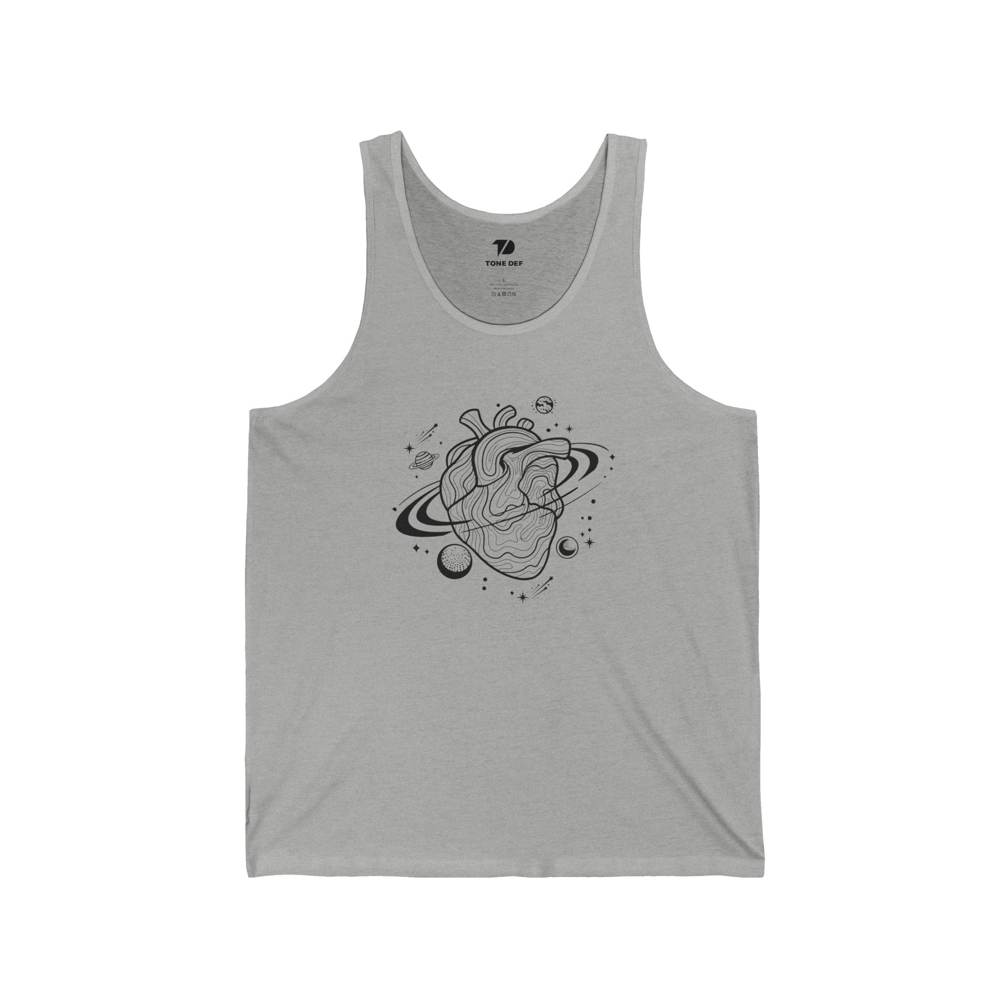 Gravitational Heart - Unisex Jersey Tank