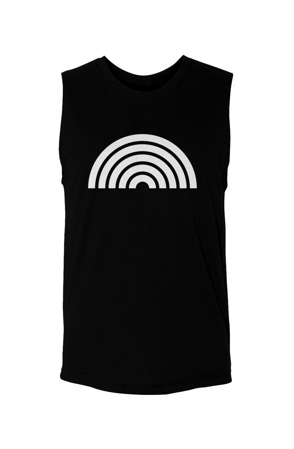 Rainbow-full (White)-Unisex muscle tank