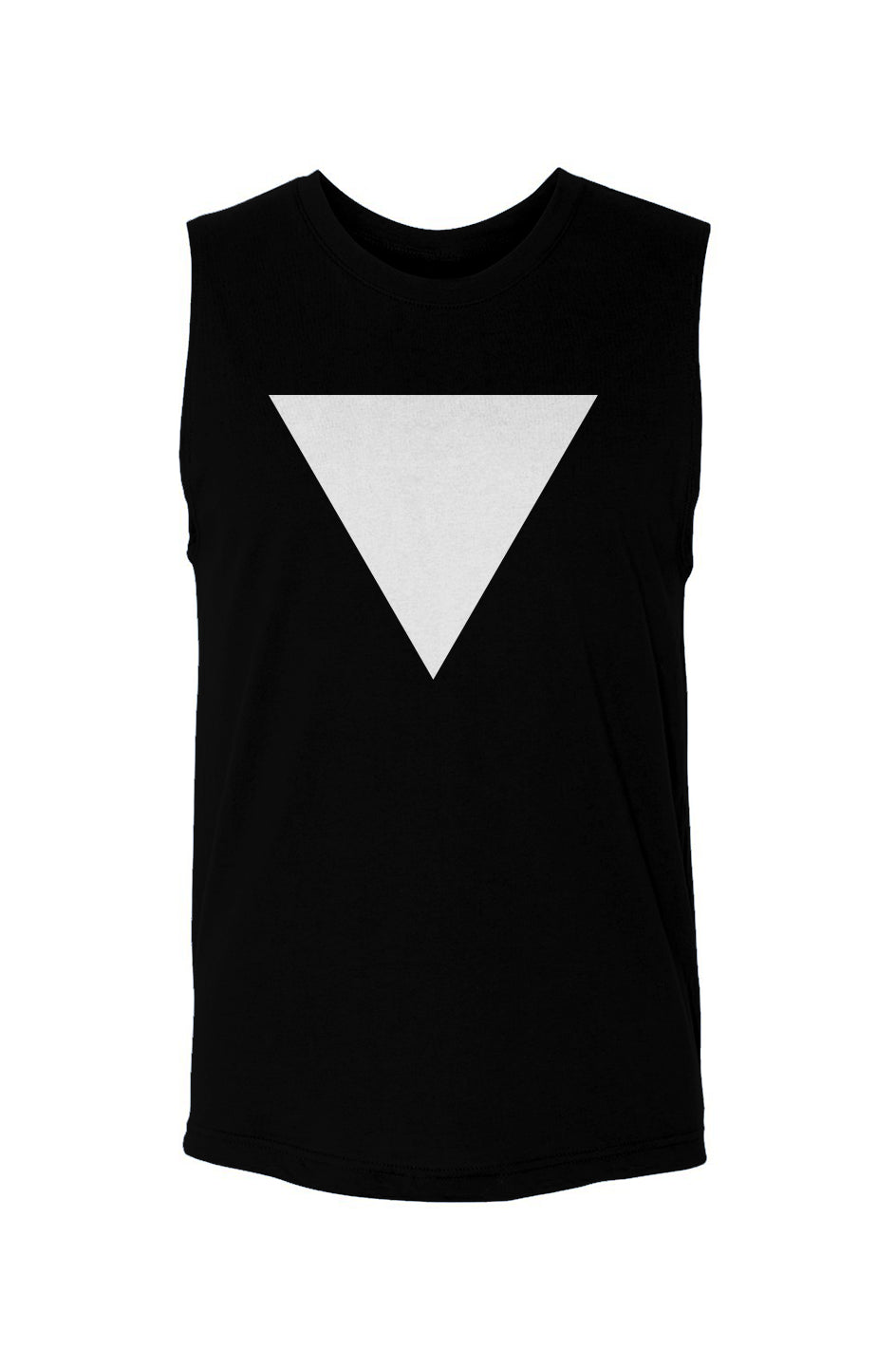 Triangle (White)-Unisex muscle tank