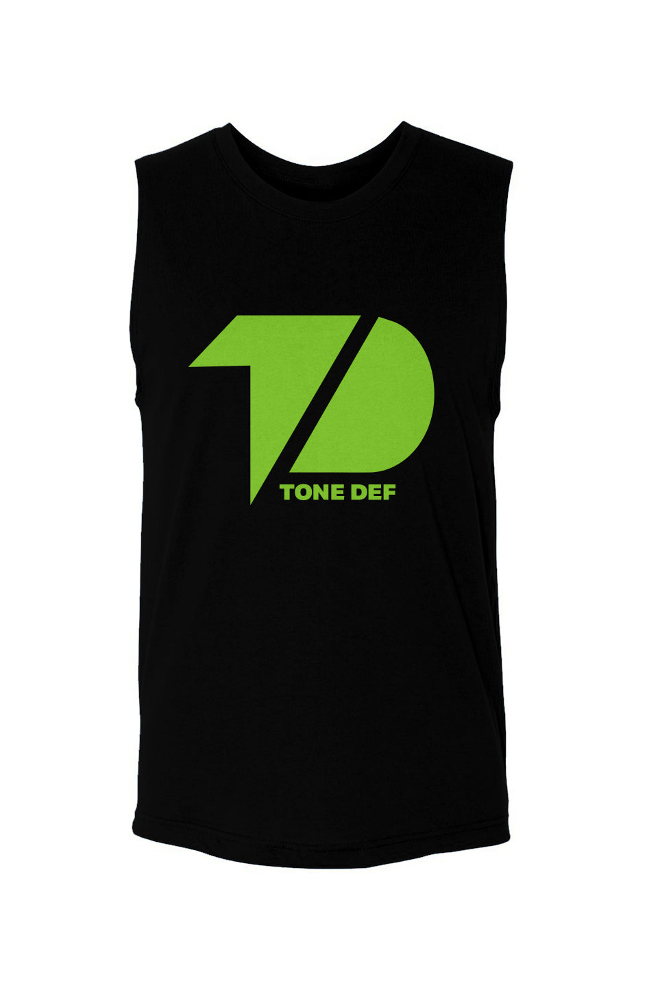 Tone def logo (Green)- unisex muscle tank