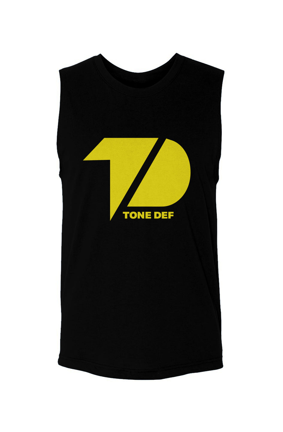 Tone def logo (Yellow) unisex muscle tank