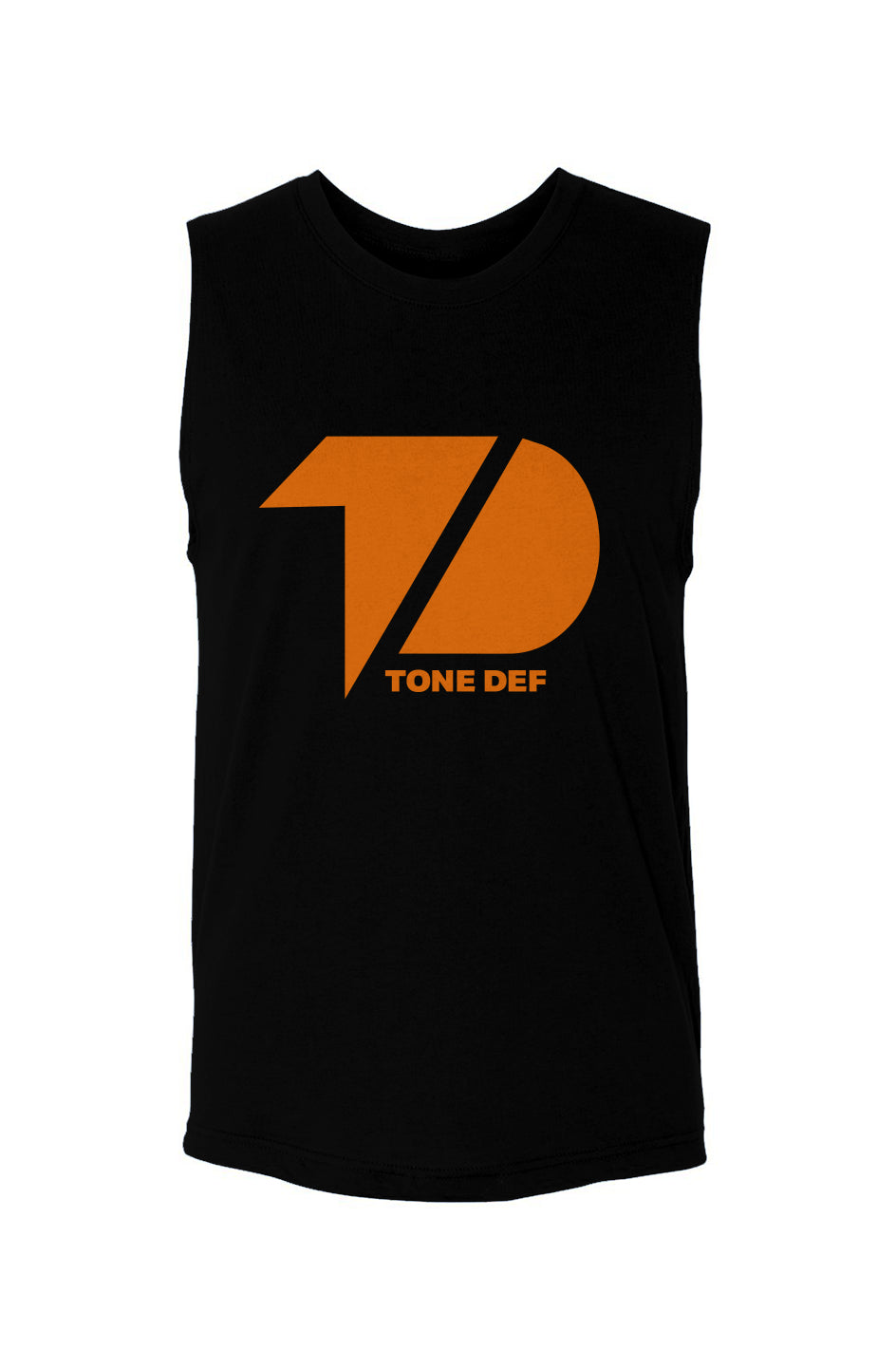 Tone def logo (Orange) unisex muscle tank