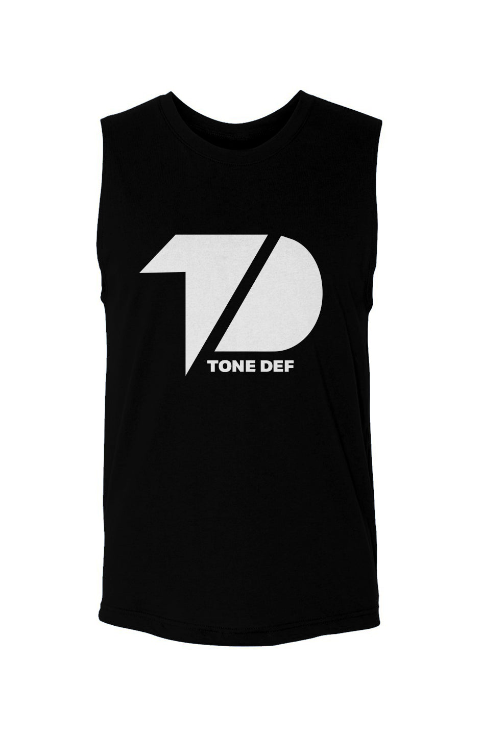 Tone def logo (White) unisex muscle tank