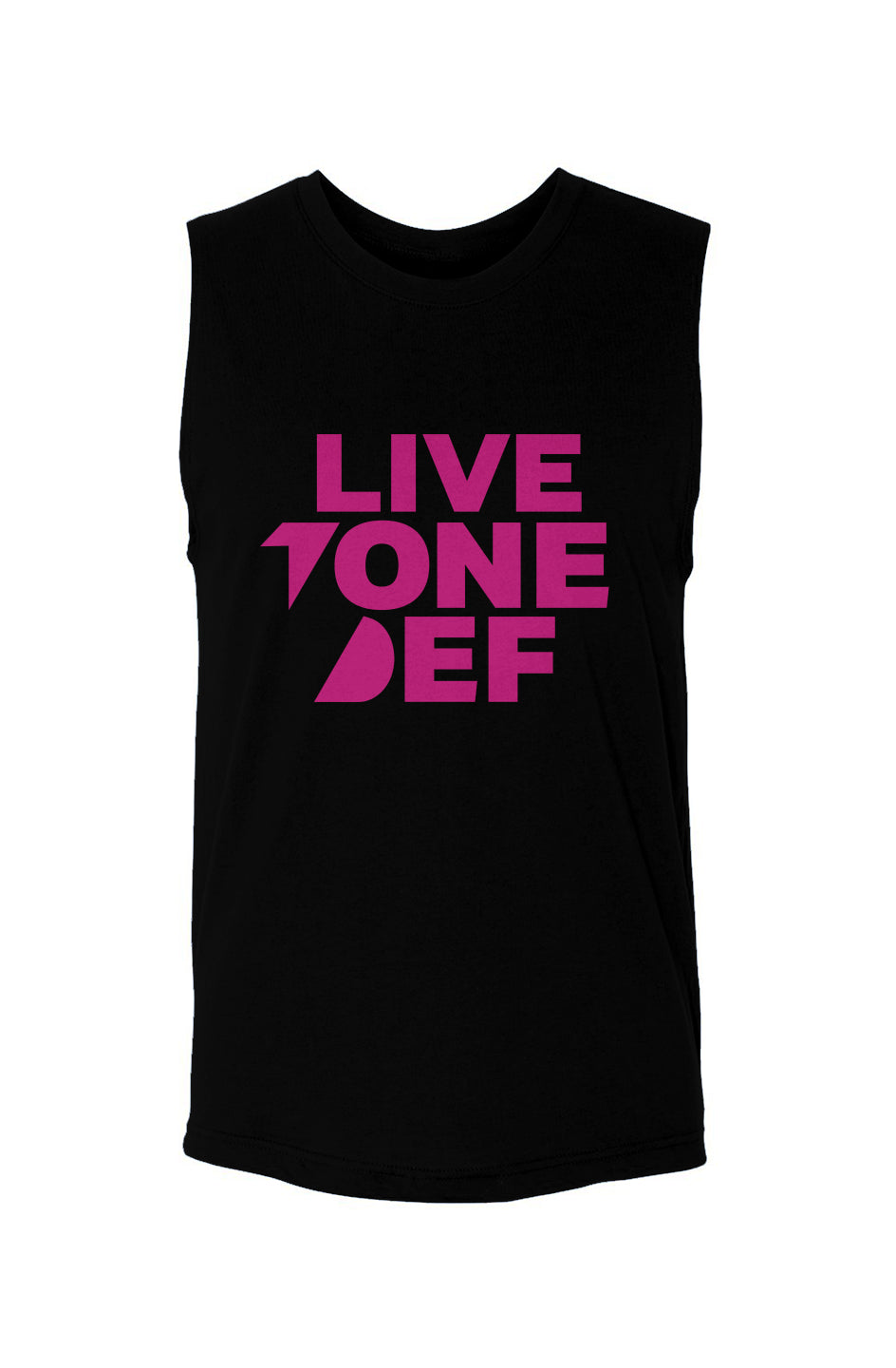 Live tone def (Pink) unisex muscle tank