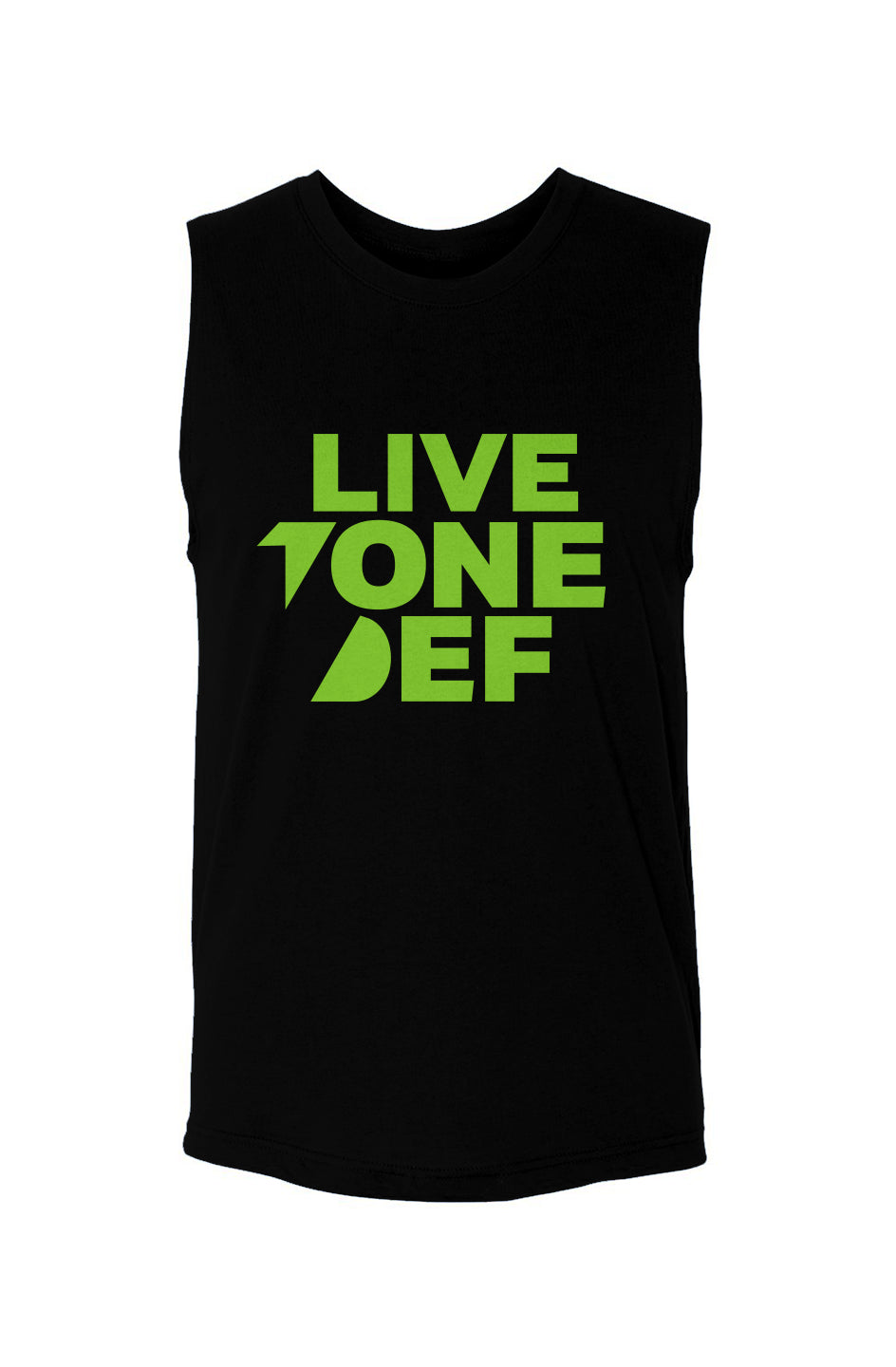 Live tone def (Green) unisex muscle tank