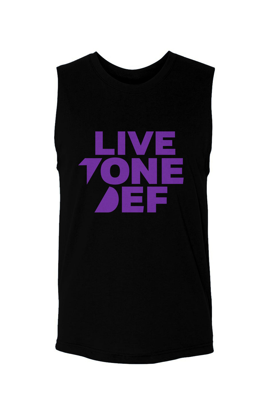 Live tone def (Purple) unisex muscle tank