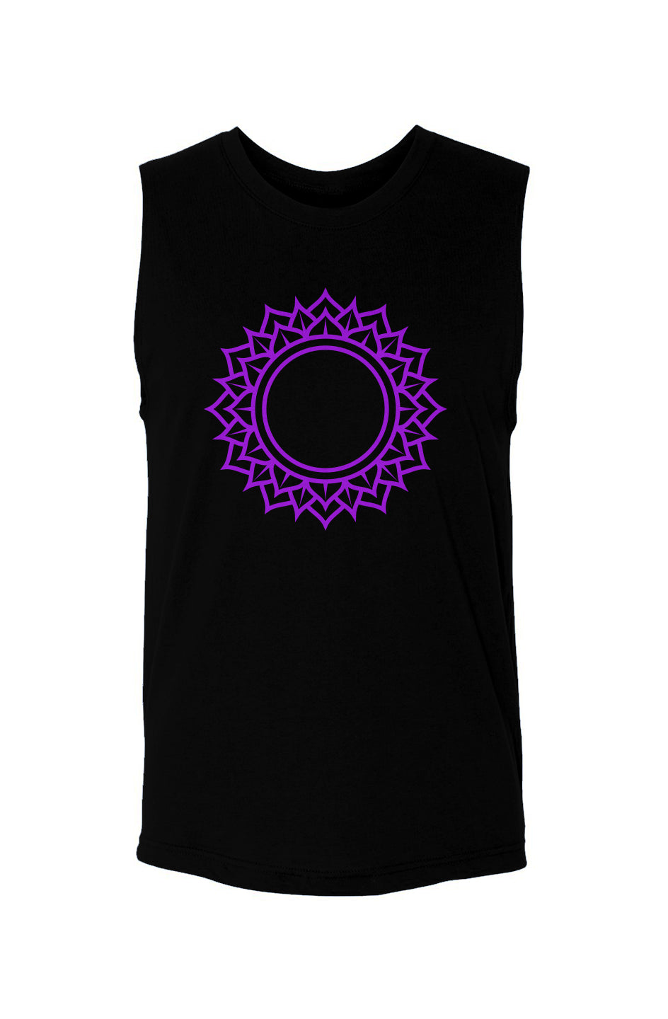 Crown Chakra Sahasrara - (Purple)  - Unisex Muscle Tank