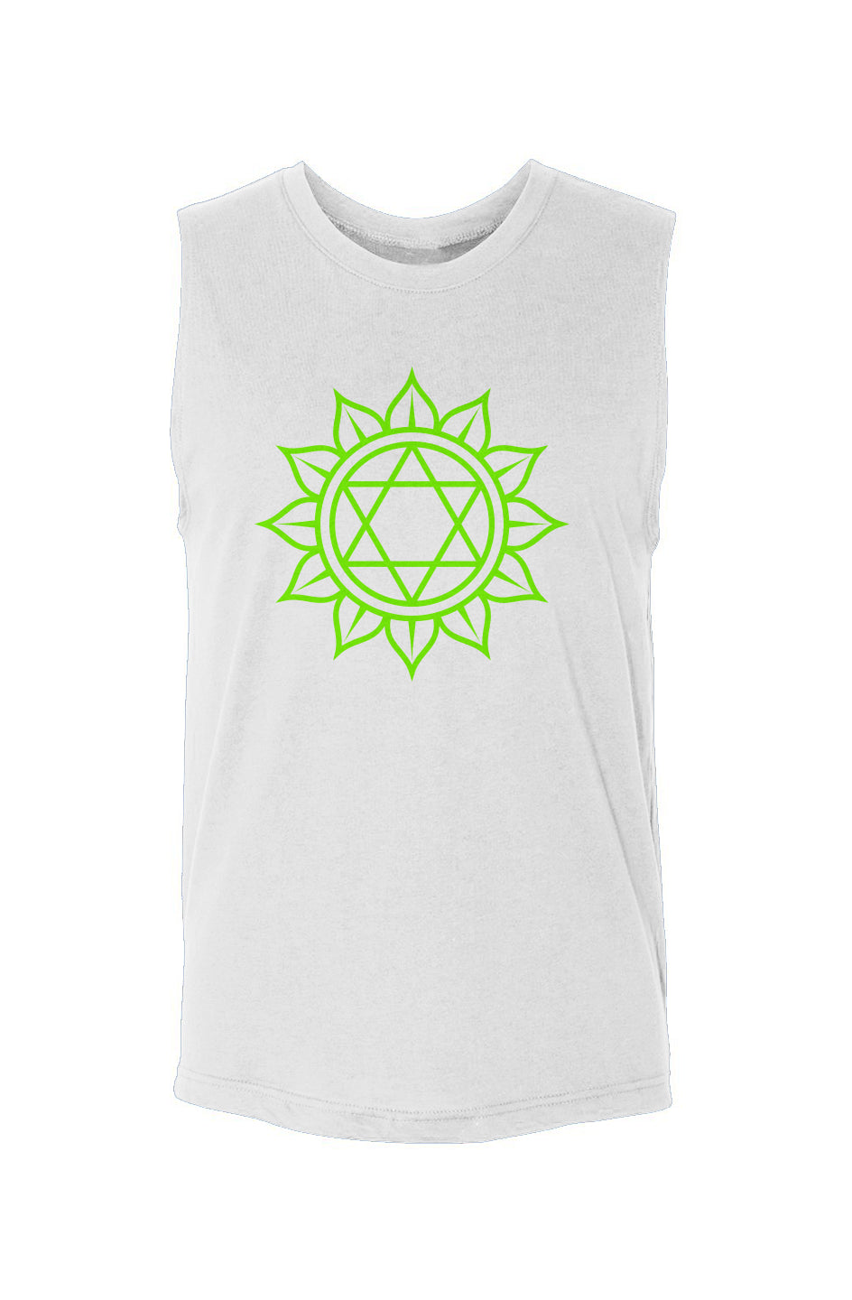 Heart Chakra Anahata - (Green)  - Unisex Muscle Tank