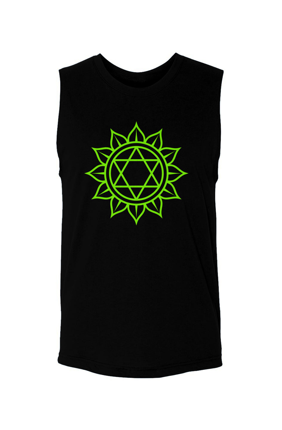 Heart Chakra Anahata - (Green)  - Unisex Muscle Tank