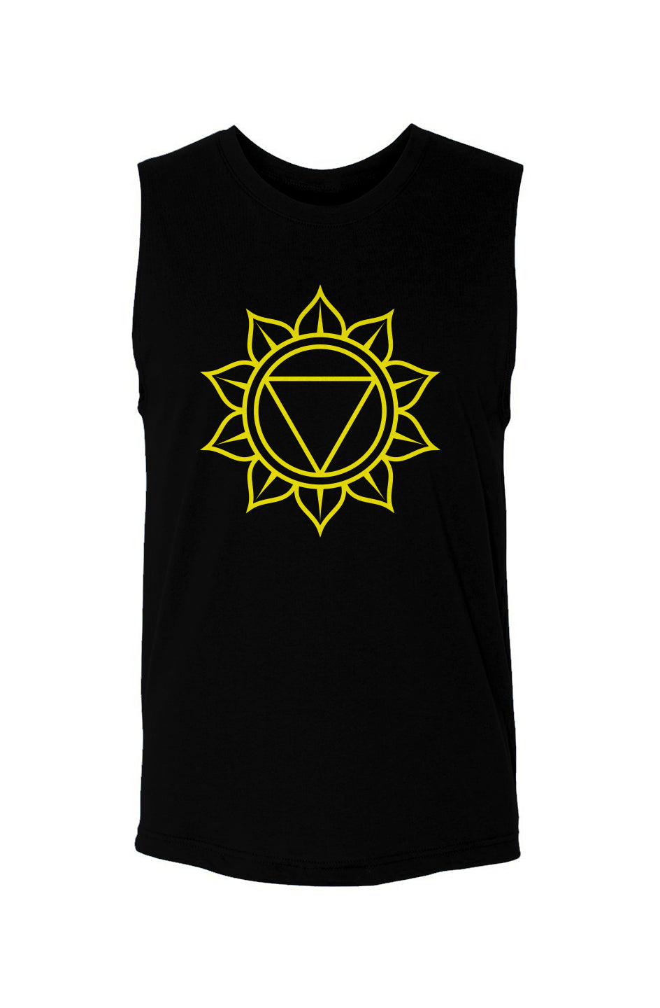 Solar Plexus Chakra Manipura - (Yellow) - Unisex Muscle Tank