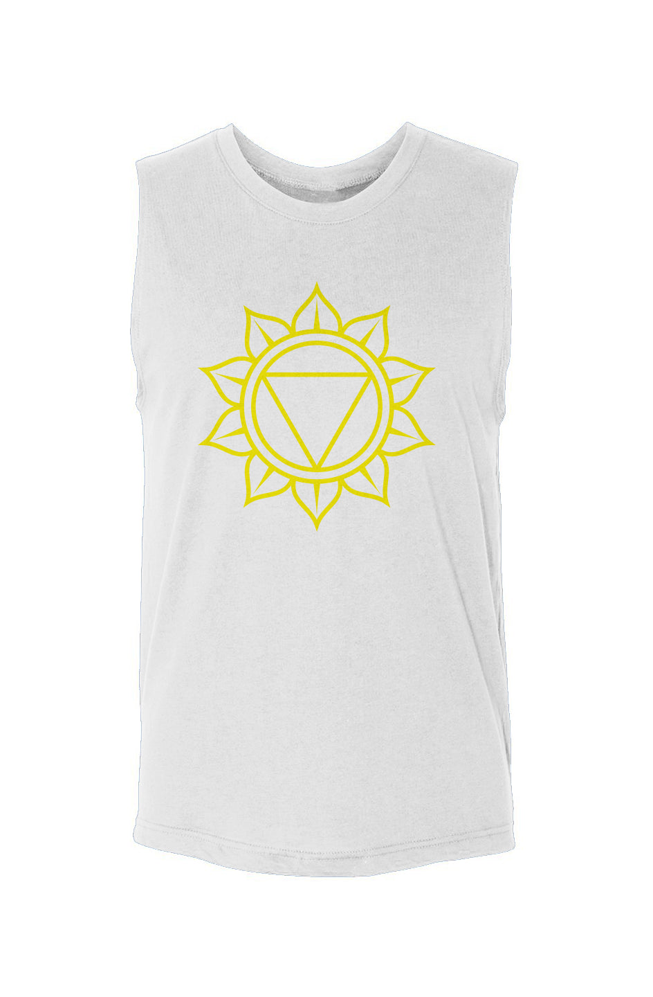 Solar Plexus Chakra Manipura - (Yellow) - Unisex Muscle Tank