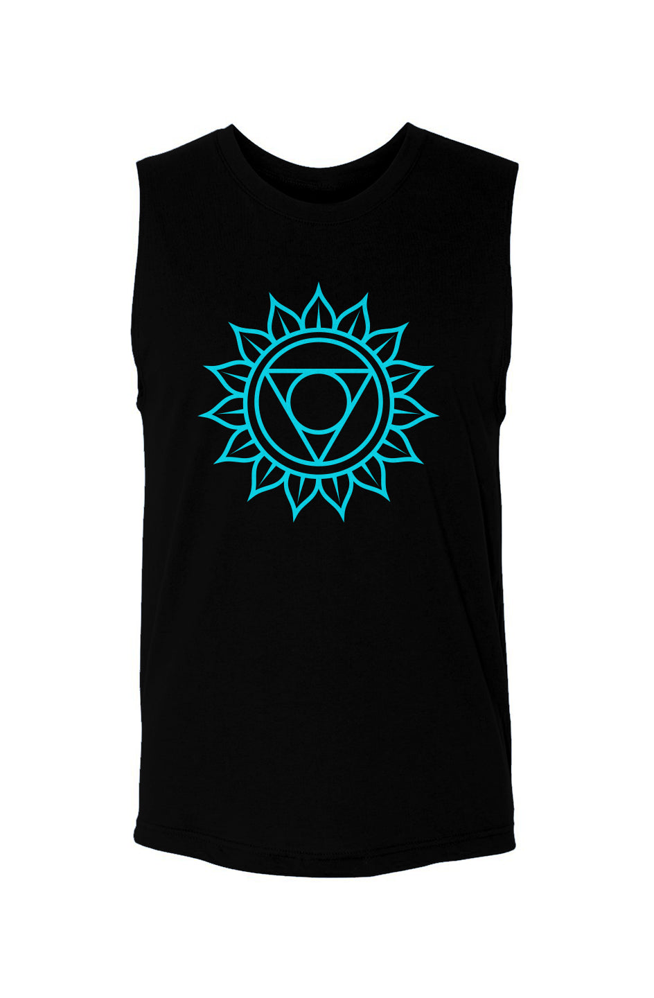 Throat Chakra Vishuddha - (Blue) - Unisex Muscle Tank