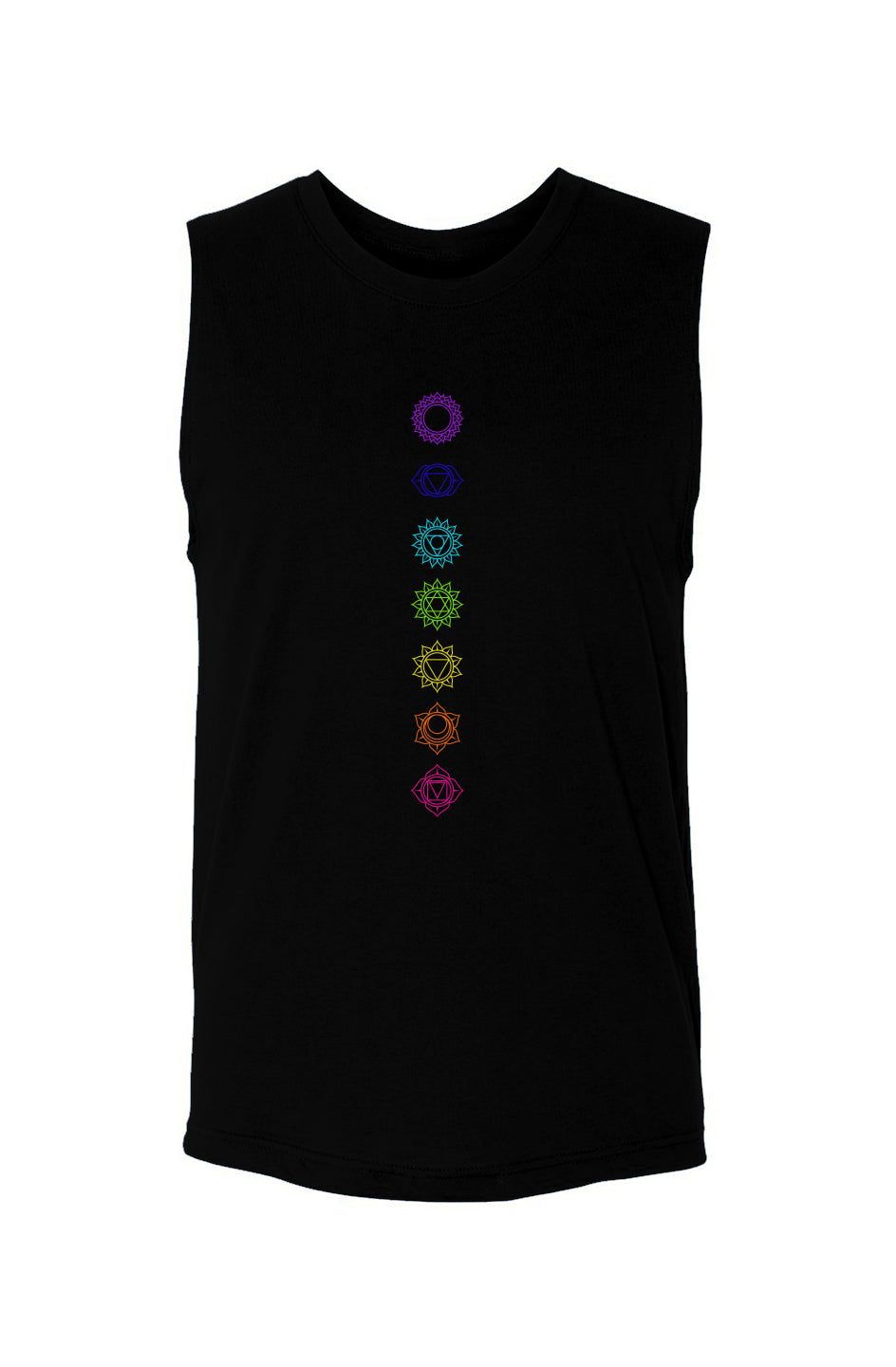 Chakra Flow (Color) - Unisex Muscle Tank