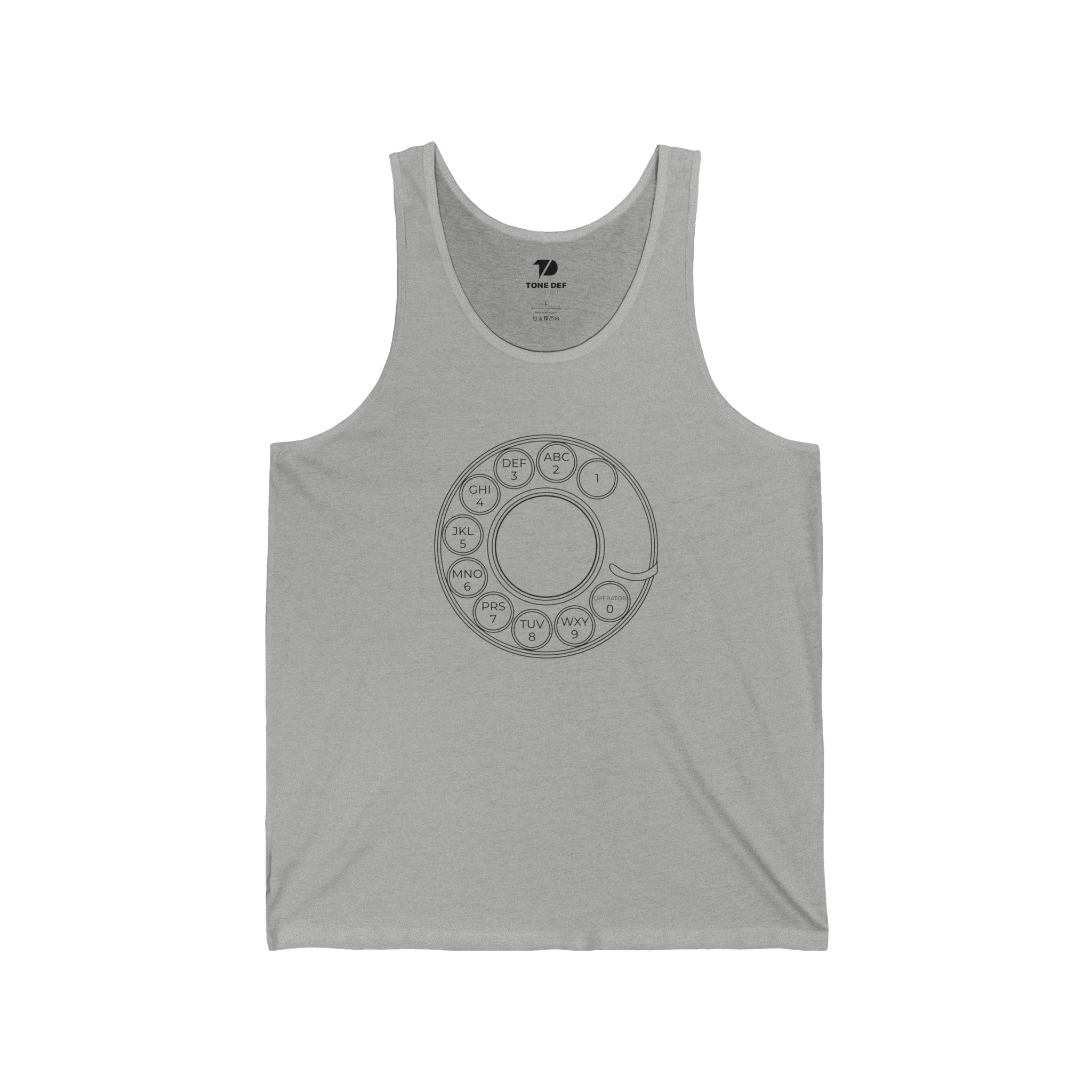 Rotary Phone - Unisex Jersey Tank