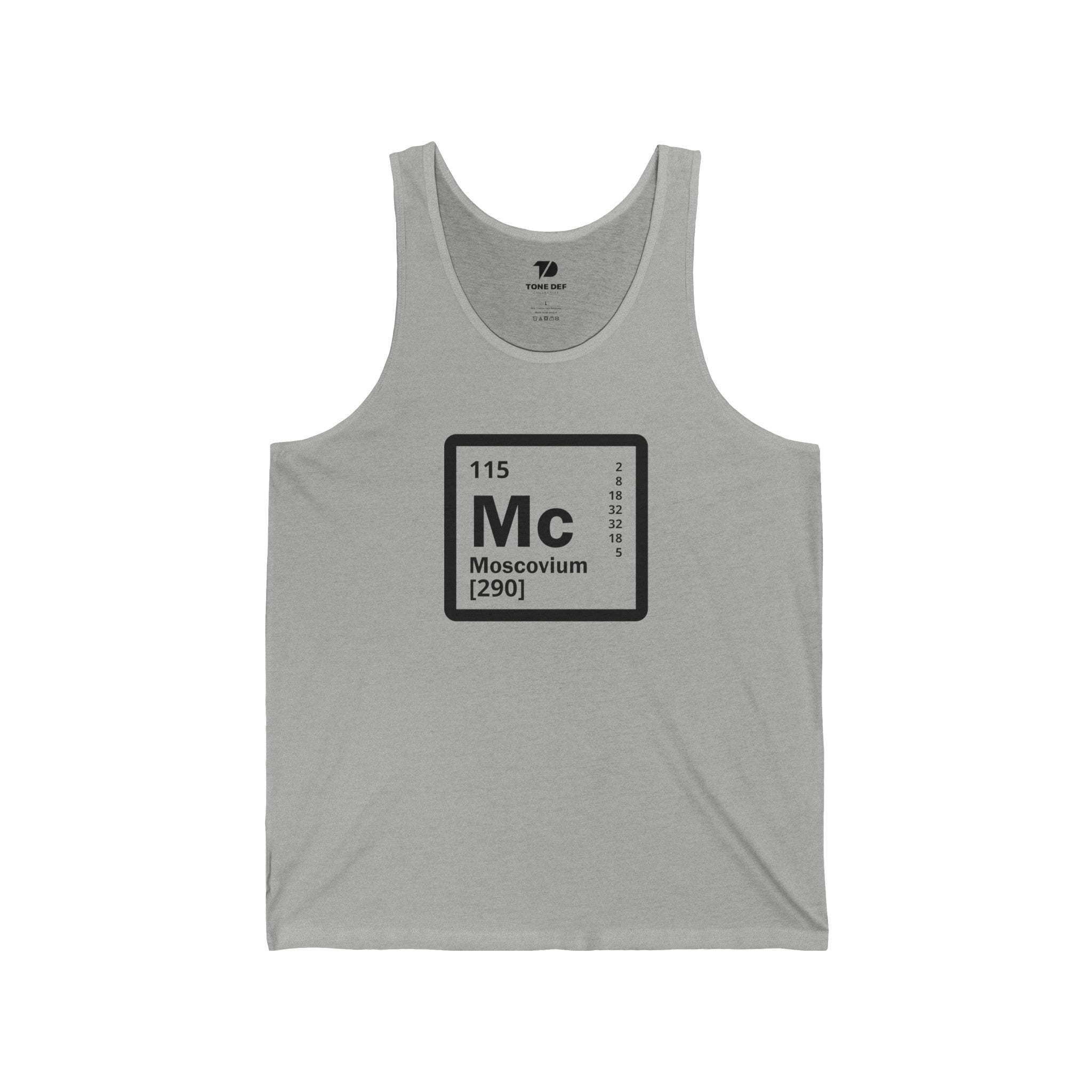 Moscovium Element Symbol - Unisex Jersey Tank