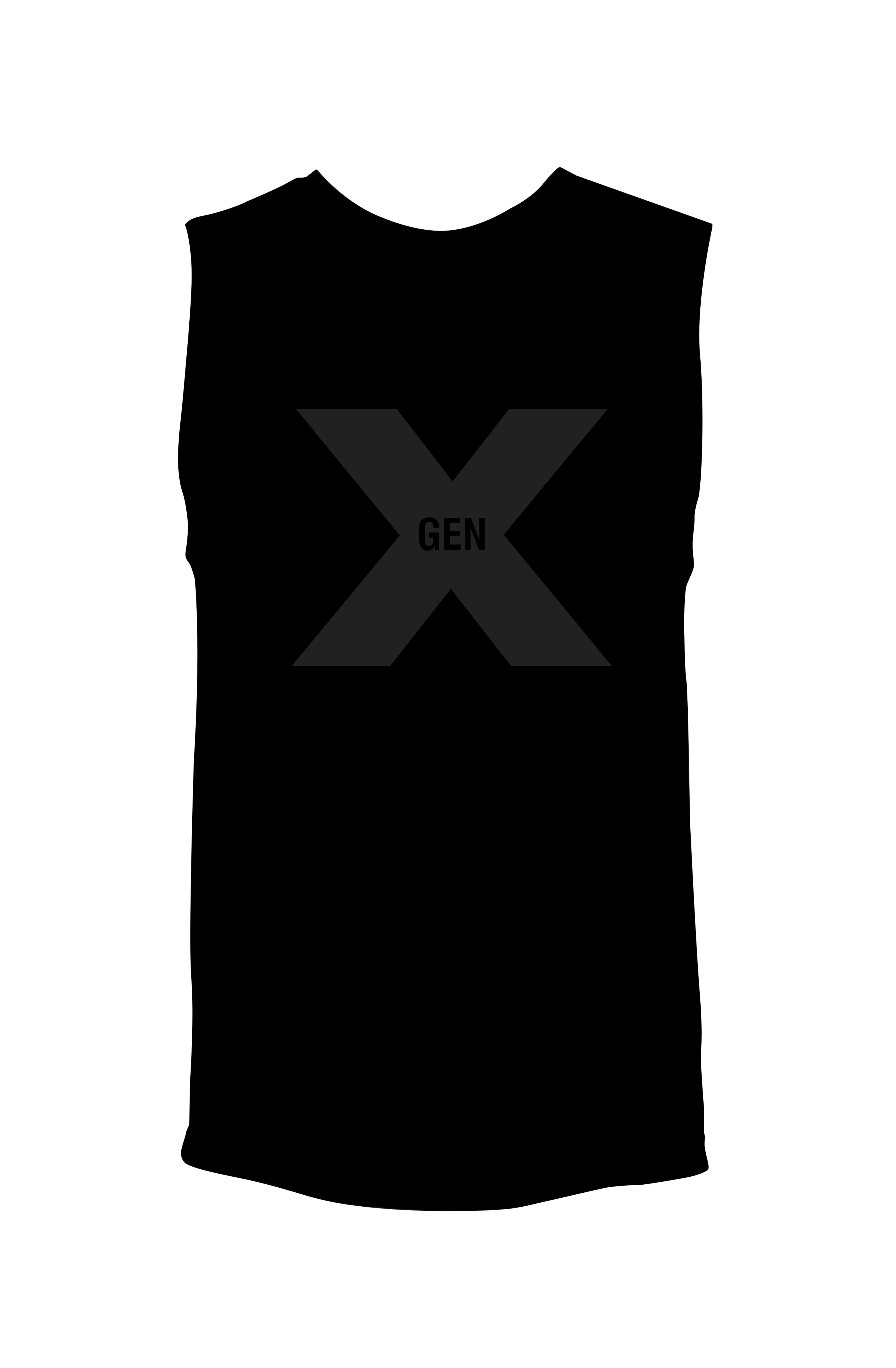 GEN X (Black on Black) - Unisex Muscle Tank