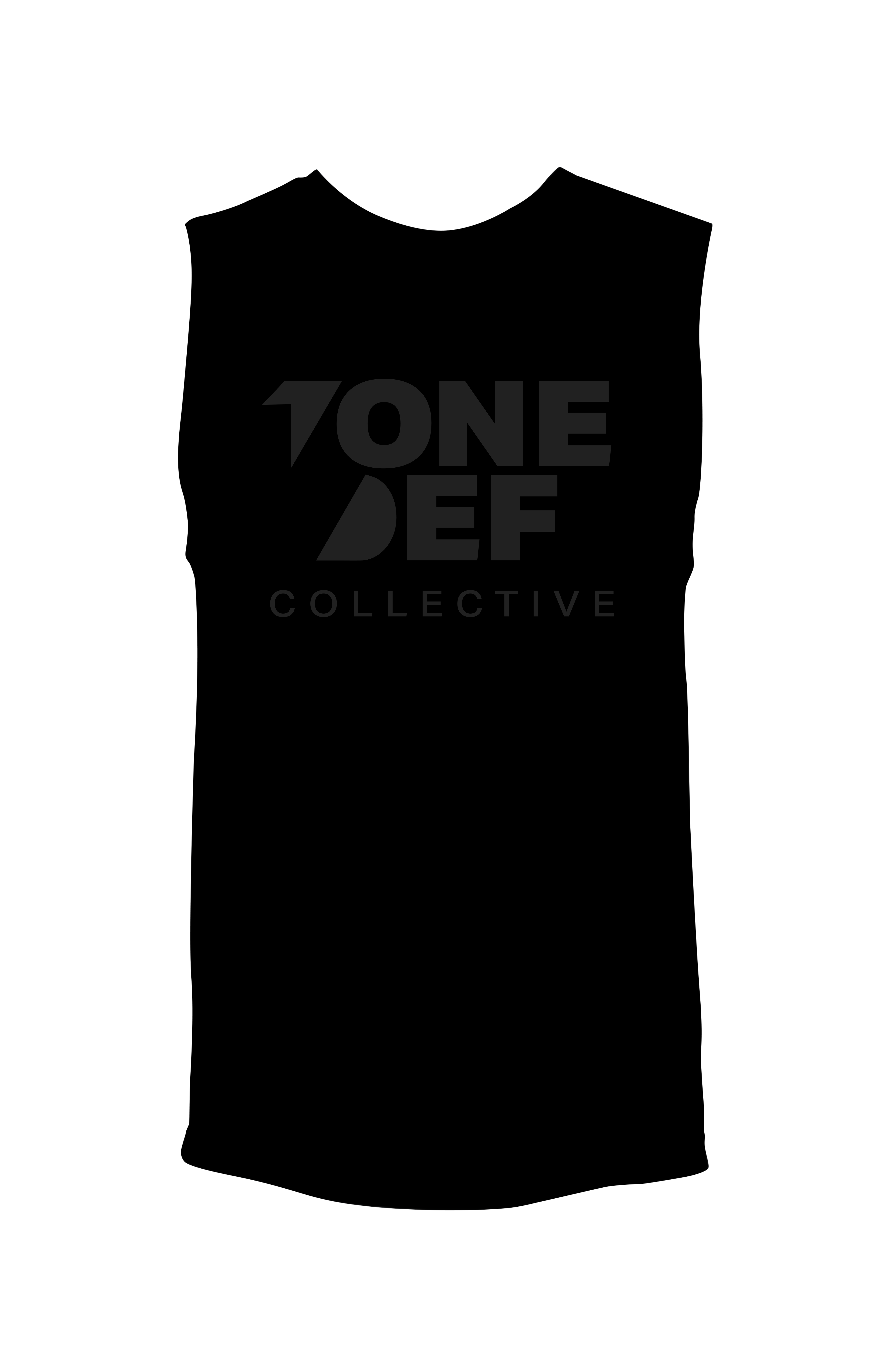 Tone Def Collective Logo (Black on Black) - Unisex Muscle Tank